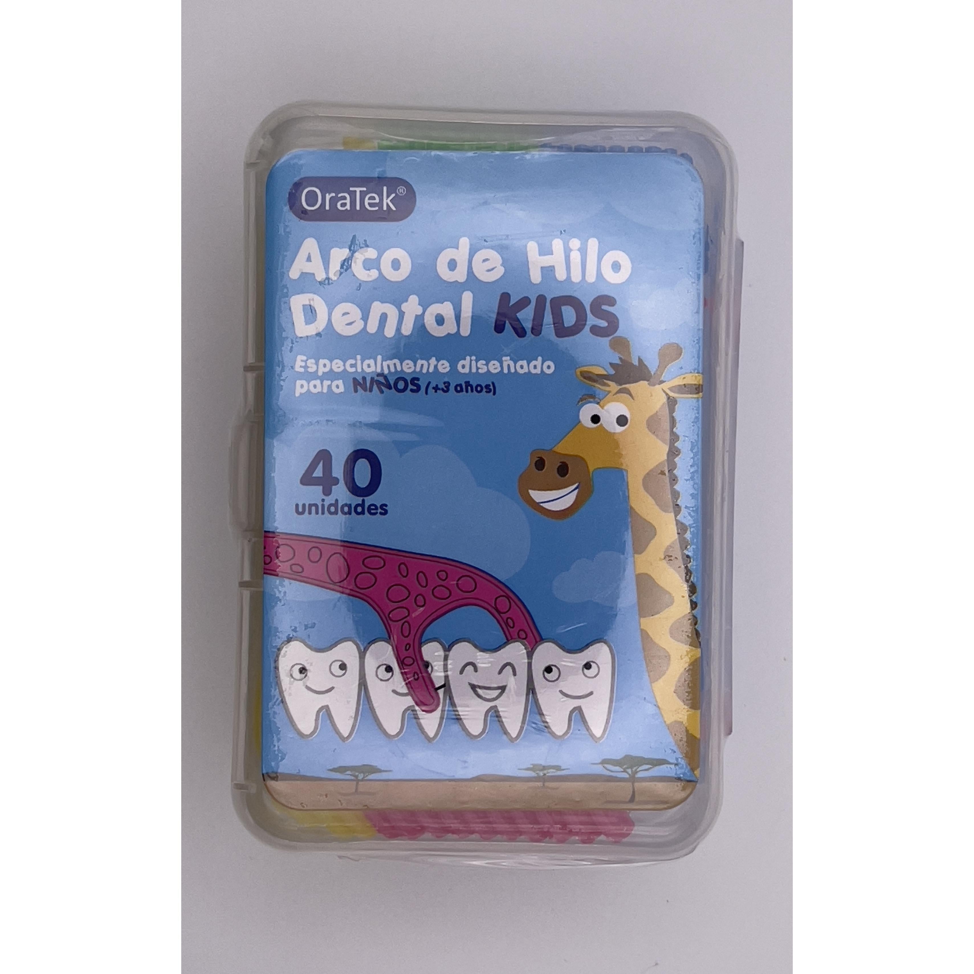 Oratek ARCO KIDS CAJA HILO DENTAL 40 UNIDADES PARA LA HIGIENE DENTAL DE LOS MÁS PEQUEÑOS