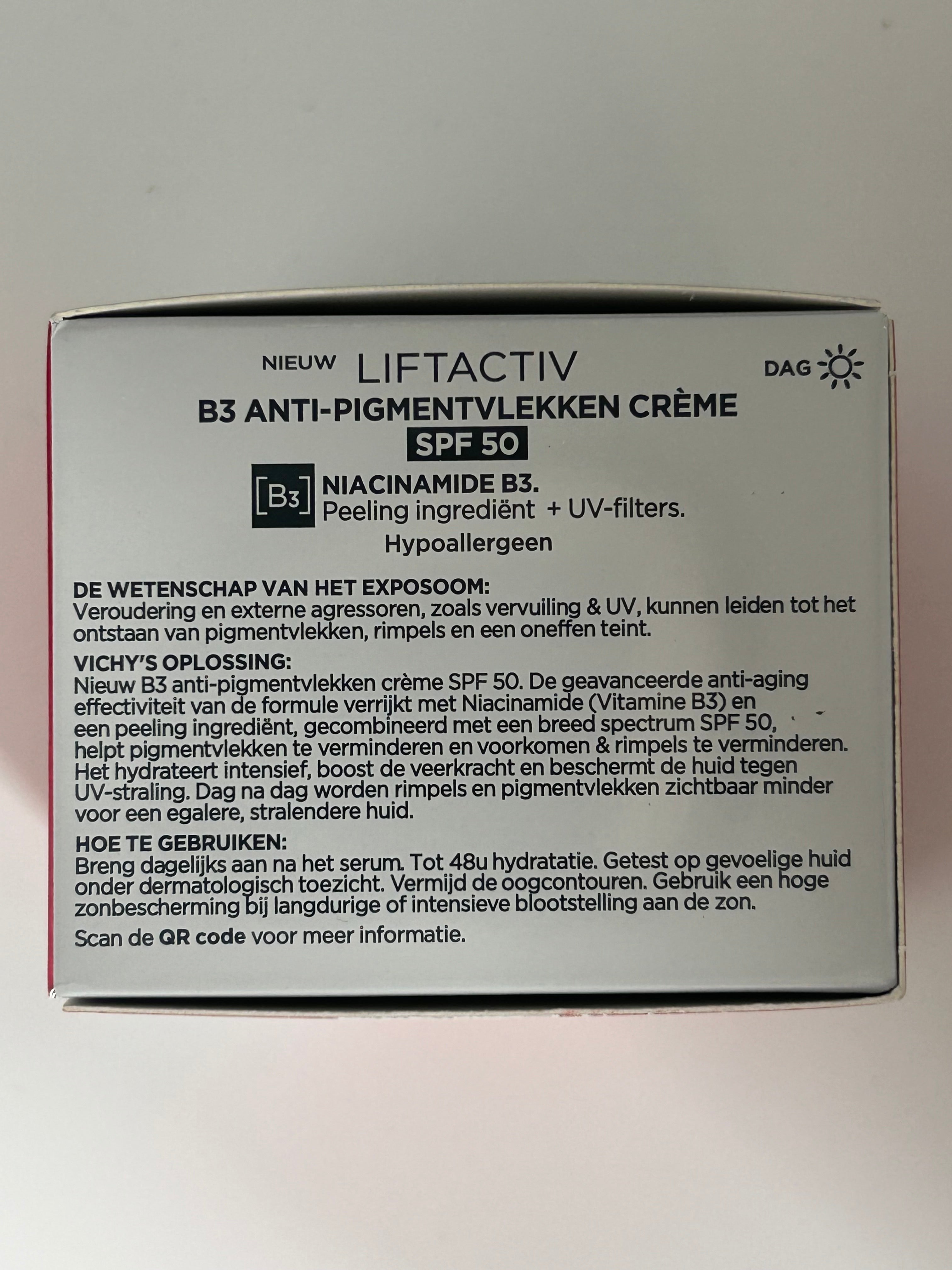 VICHY - LIFTACTIV B3 ANTI-DARK SPOTS CREAM SPF50 50 ML