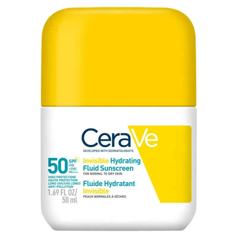 CeraVe Invisible Hydrating Fluid Sunscreen SPF 50+  (50ml)