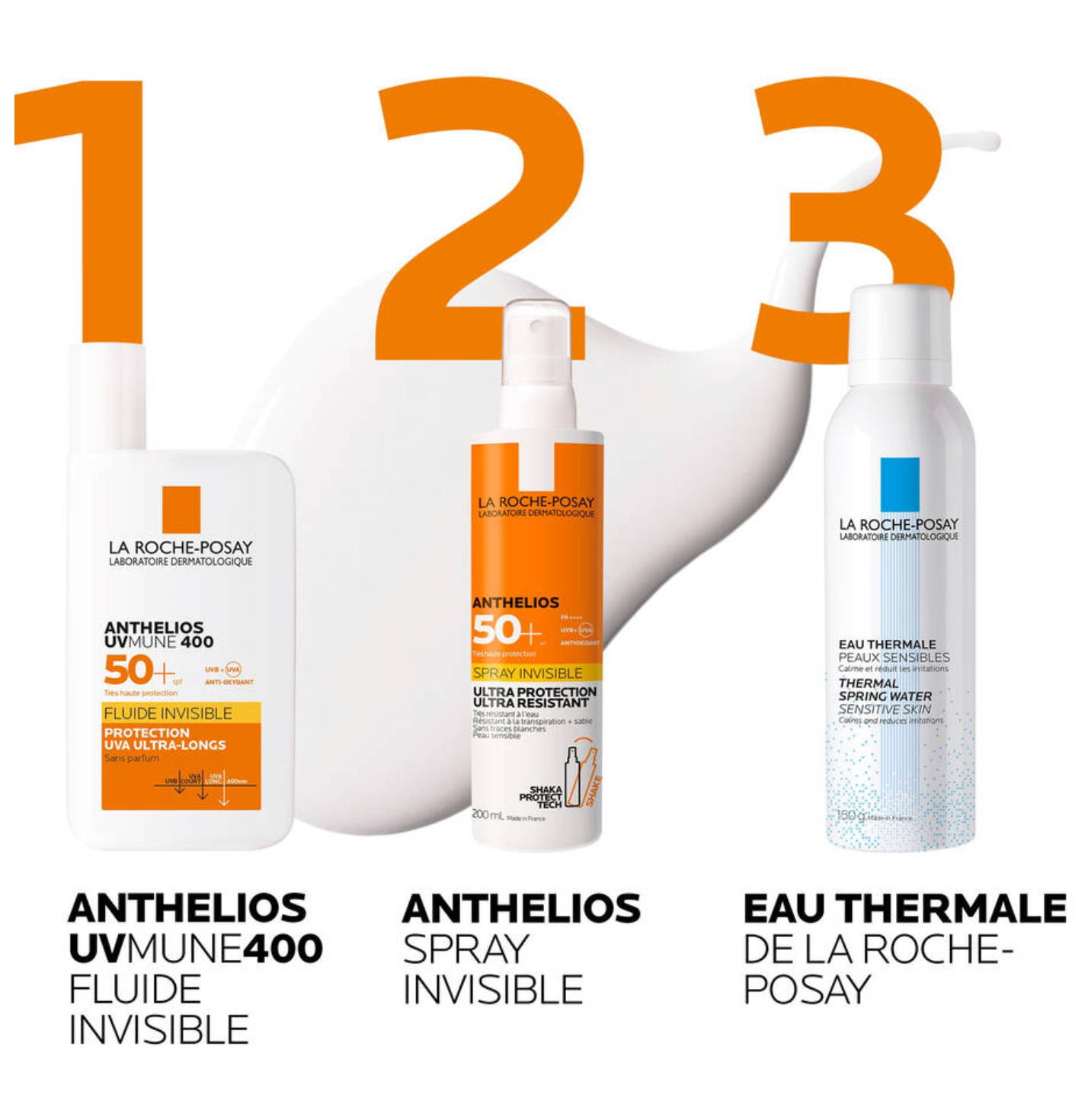 Anthelios UVMune 400 Crema Solar Fluida Invisible Sin Perfume SPF 50+