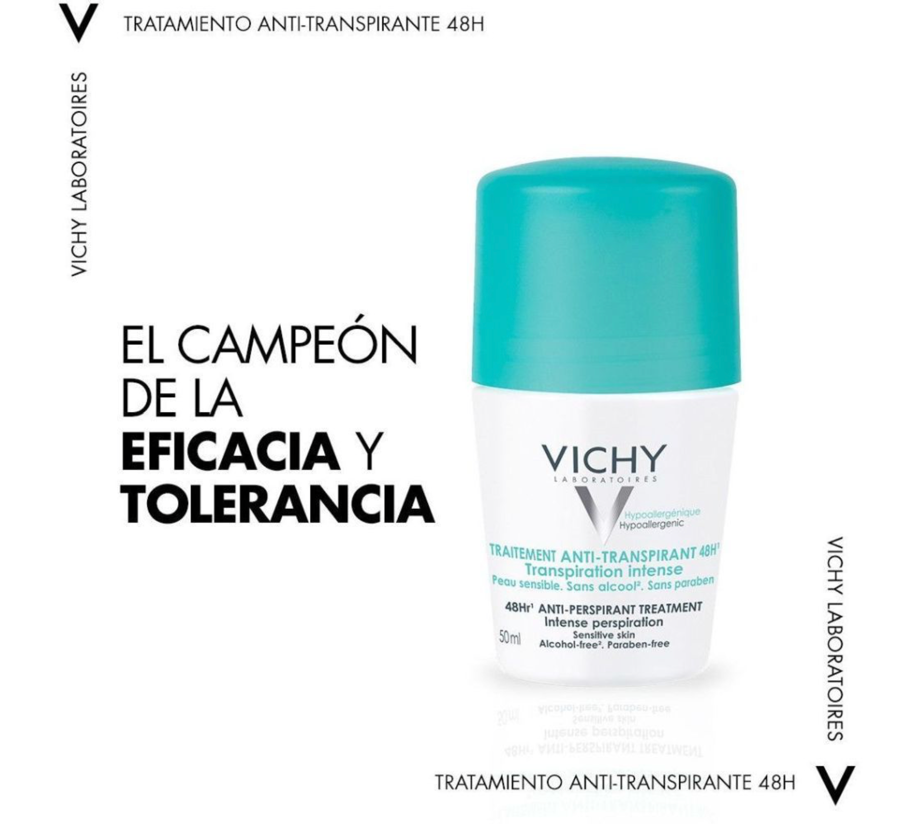 Desodorante Traitement Anti-Transpirant 48H Desodorante Roll-On 50 ml