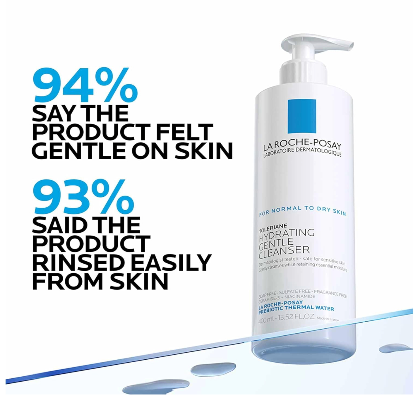 TOLERIANE HYDRATING GENTLE FACE CLEANSER 400ML