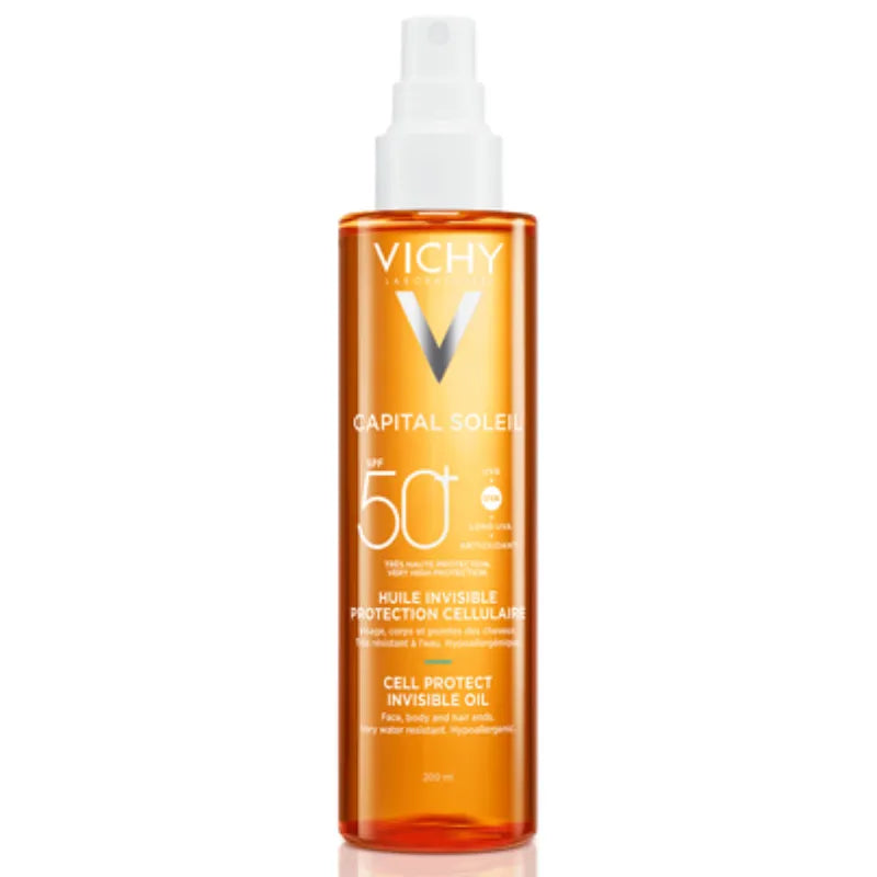 Vichy - Aceite solar Capital Soleil Cell Protect Oil SPF50+  200 ml