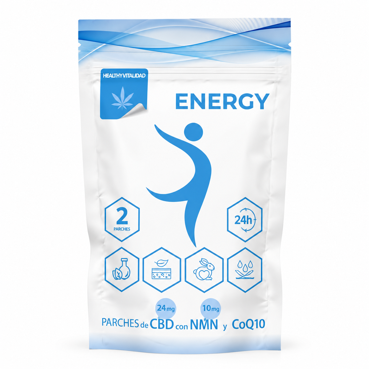 ENERGYPARCHES DE CBD, NMN Y CoQ10 ENERGY (2 unidades)